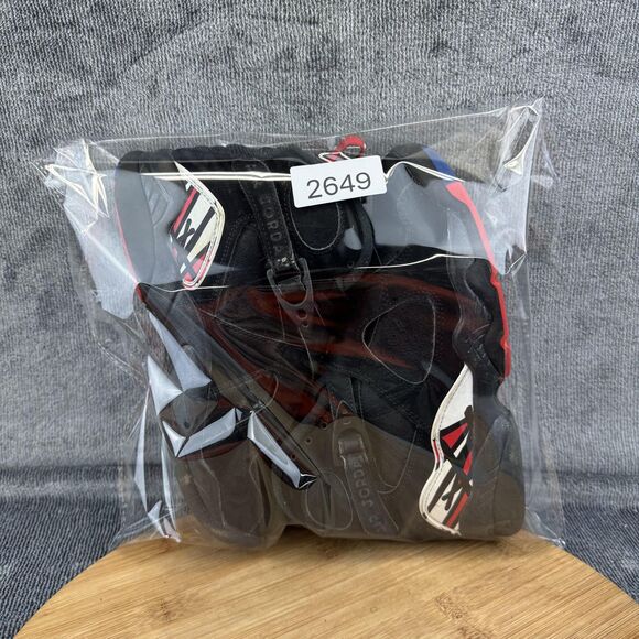 Nike Air Jordan 8 Retro Playoffs Shoes Youth Size 4Y Black Red Basketball - Picture 9 of 9
